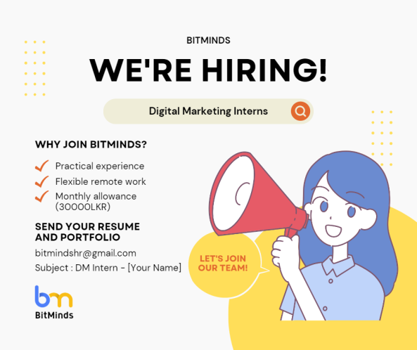 Digital Marketing Intern job from BitMinds in Colombo, Sri Lanka