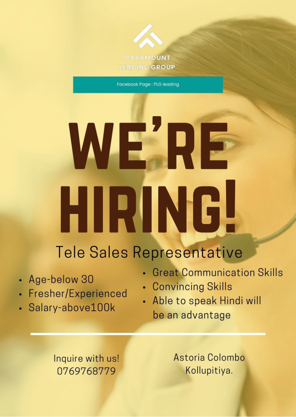 Customer Care Executive job from Alg Company in Colombo, Sri Lanka