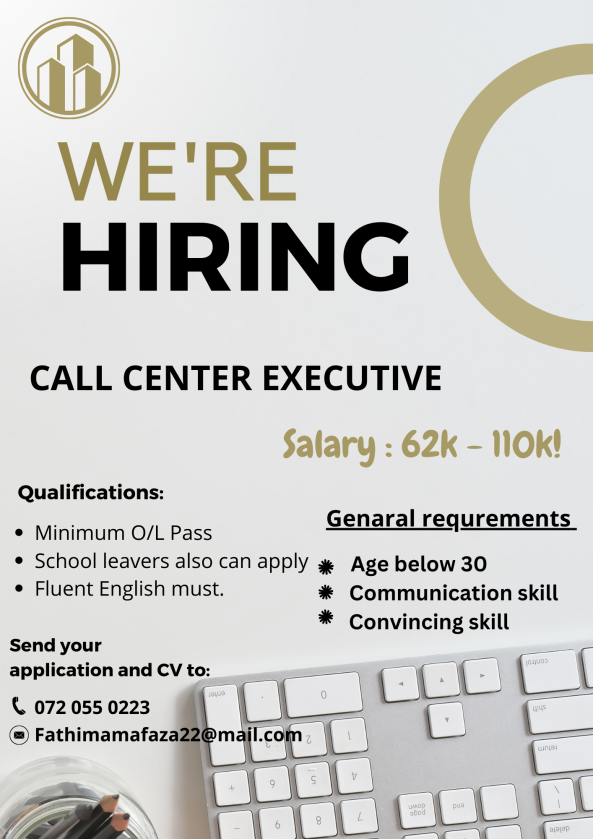 Tele Sales Executive job from plg company in colombo, Sri Lanka