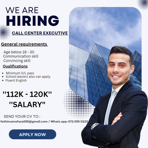 Tele Sales Executive job from plg company in colombo, Sri Lanka