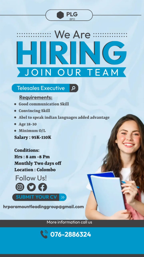 Digital Marketing Executive job from Aw BPO in colombo, Sri Lanka