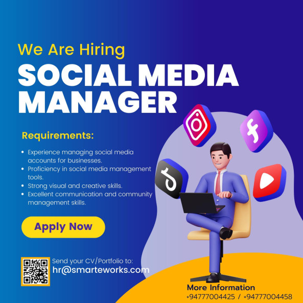 Social Media Manager job from Smart eWorks Pvt Ltd in Galle, Sri Lanka