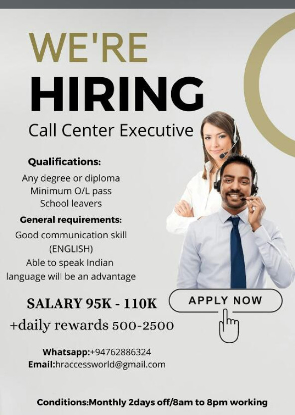 Telesales Executive job from Aw BPO in colombo, Sri Lanka