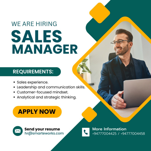 Sales Manager job from Smart eWorks Pvt Ltd in Galle, Sri Lanka