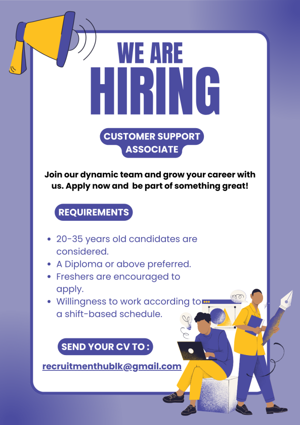 Customer Support Associate job from Team CS in Colombo, Sri Lanka