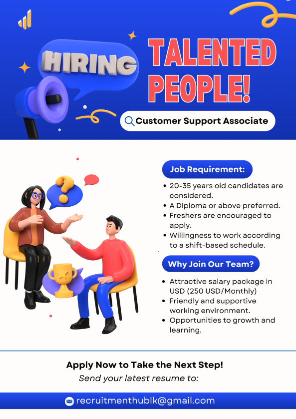 Customer Support Associate job from Team CS in Colombo, Sri Lanka