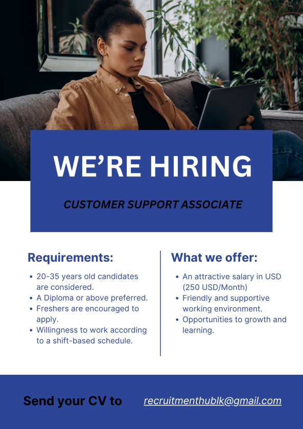 Customer Support Associate job from Team CS in Colombo, Sri Lanka