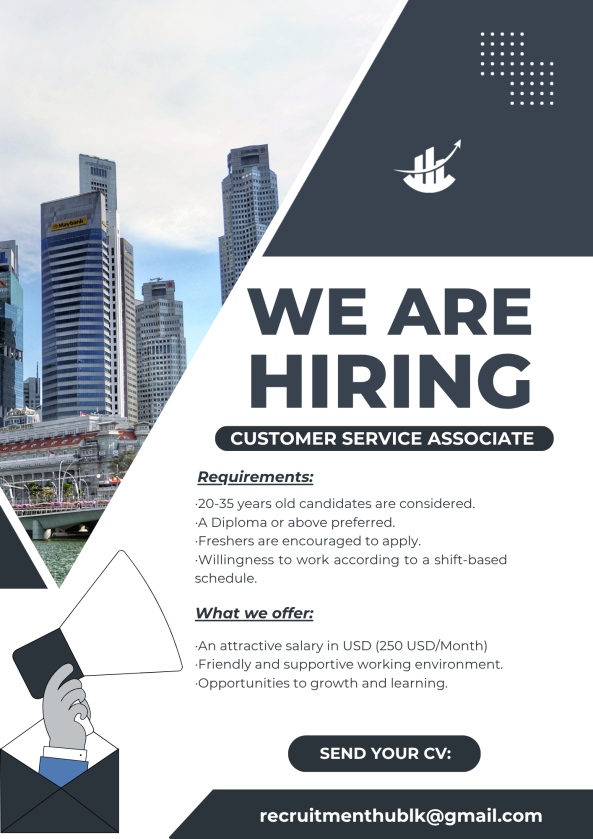 Customer Service Associate job from Recruitment Hub in Colombo, Sri Lanka