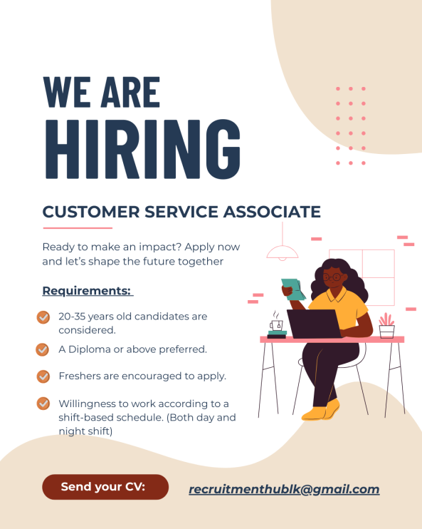 Customer Service Associate job from Team CS in Colombo, Sri Lanka