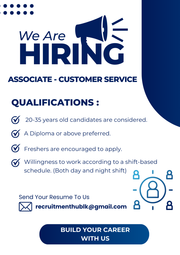 Associate - Customer Service job from Team CS in Colombo, Sri Lanka