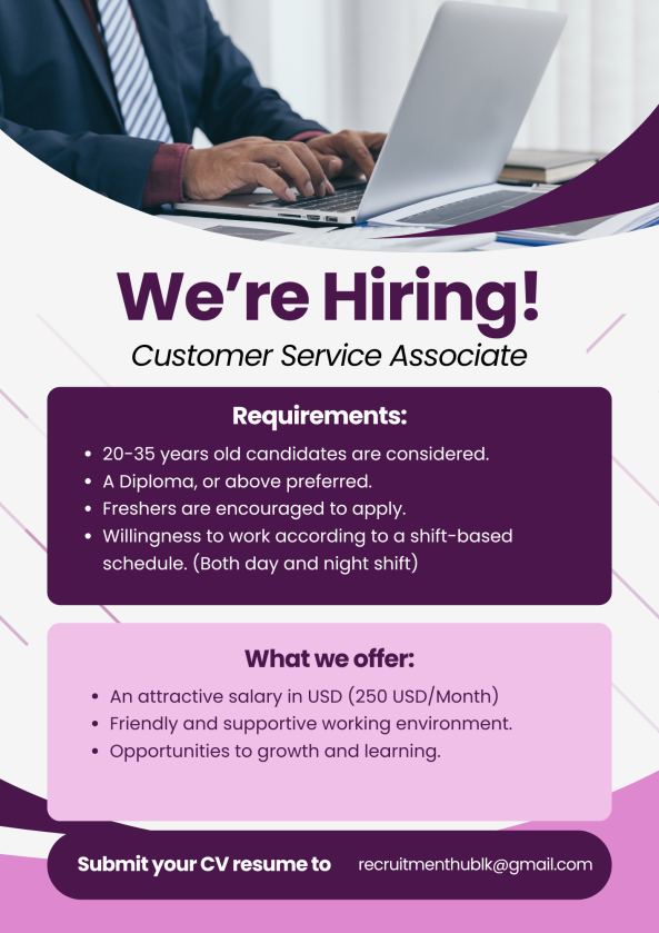 Associate - Customer Service job from Team CS in Colombo, Sri Lanka