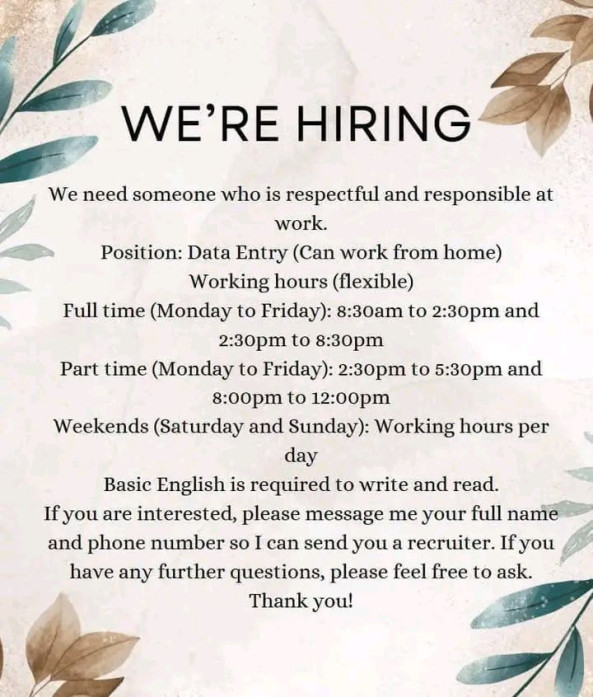 Simple typing job job from Hatchworks in Georgia Atlanta, Sri Lanka