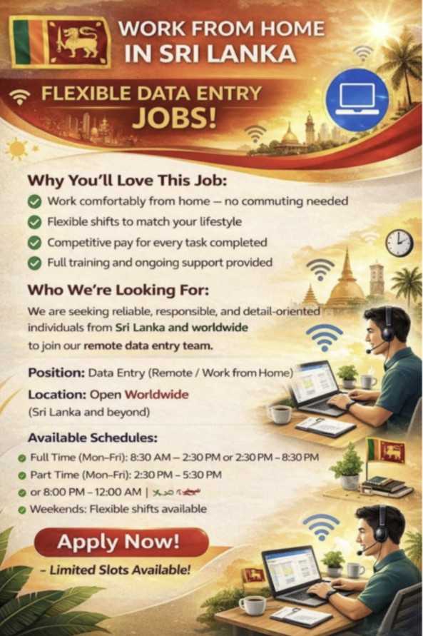 Remote Work Opportunity - Start Earning Today job from Zenvia Work in UK, Sri Lanka job from Work from home in Taxes, Sri Lanka job from Off Post Office in Manchester, Sri Lanka