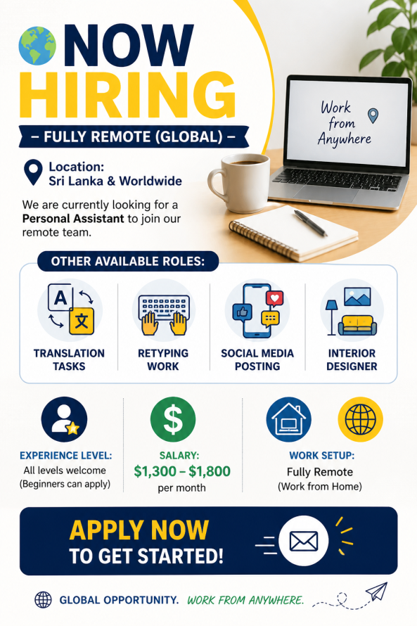 FREELANCE WORK FROM HOME SRINLANKA URGENTLY NEEDED job from Media.net in Los Angeles, Sri Lanka
