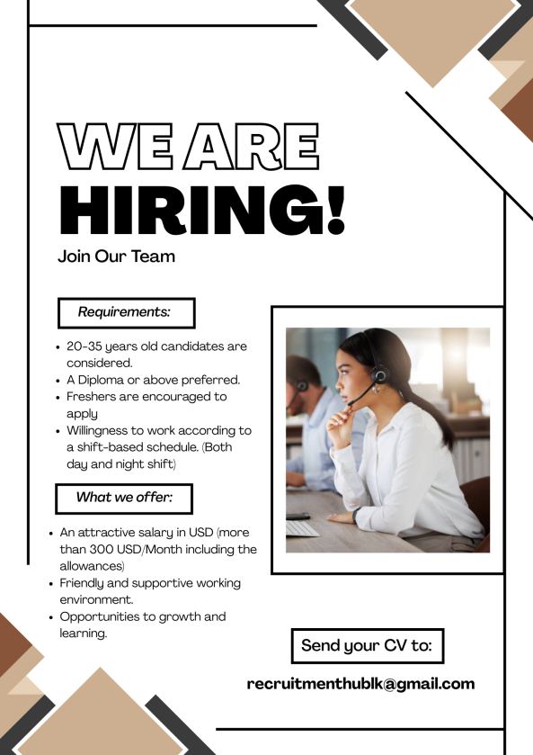 Associate - Customer Service job from Recruitment Hub in Colombo, Sri Lanka