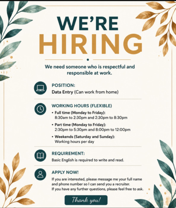 Simple typing job job from Hatchworks in Georgia Atlanta, Sri Lanka