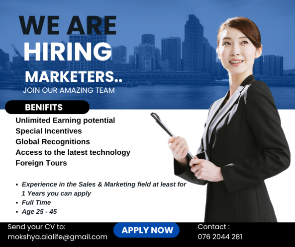 Marketers job from Marketers in Colombo, Sri Lanka