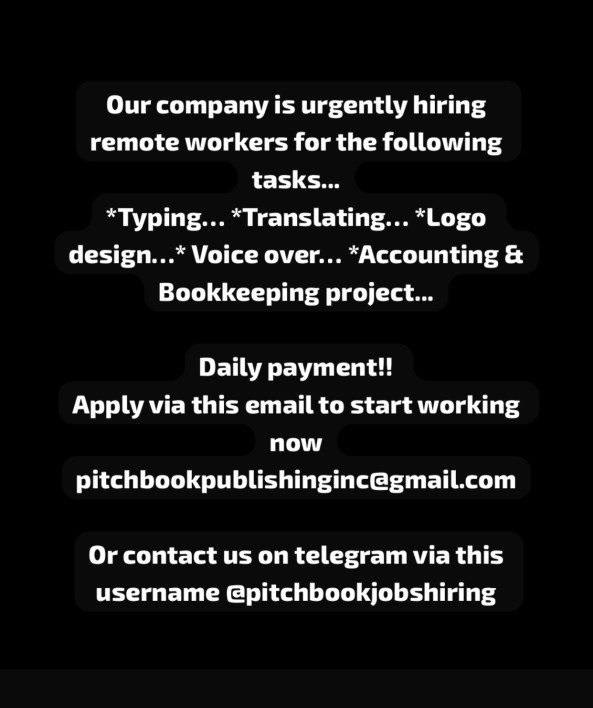 Typing and Translating Jobs… Daily payment $1500 to $3000 job from PITCHBOOK JOBS in Kandy, Sri Lanka