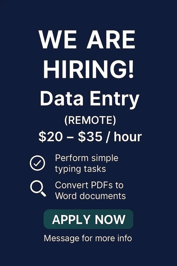 Freelance typing, document conversion, and translation projects. job from Task Upward Publishing Company in Hambantota, Sri Lanka