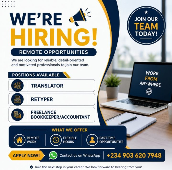Freelance typing, document conversion, and translation job from We're Hiring in Nuwara Eliya, Sri Lanka