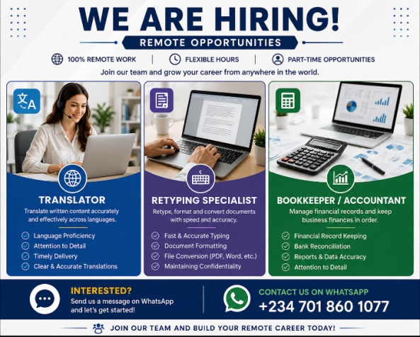 Freelance typing, document conversion, and translation projects. job from Task Upward Publishing Company in Colombo, Sri Lanka