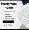 Job vacancy from Work from home job