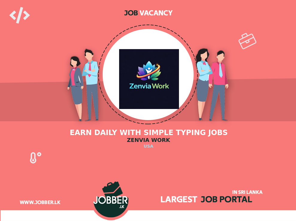 Earn Daily with Simple Typing Jobs job from Zenvia Work in USA, Sri ...