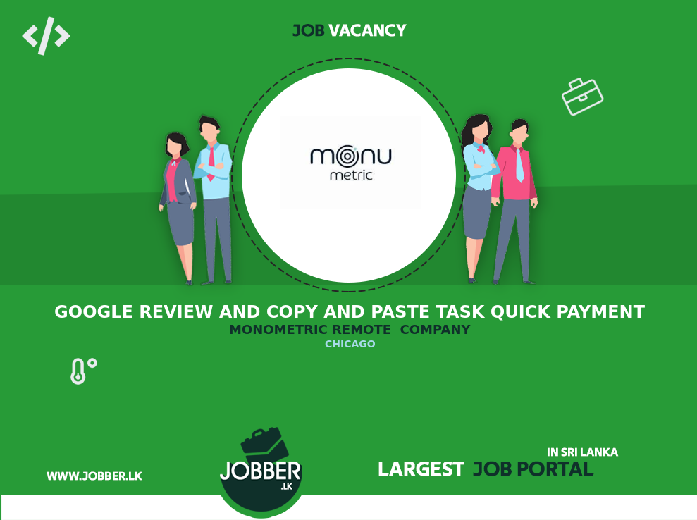 Google Review and copy and paste task quick payment job from Monometric ...